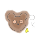 試しに作ったくまのすたんぷぅ。（個別スタンプ：1）
