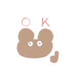 試しに作ったくまのすたんぷぅ。（個別スタンプ：3）