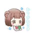 森の動物×女の子（個別スタンプ：7）