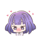 森の動物×女の子（個別スタンプ：12）