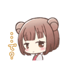 森の動物×女の子（個別スタンプ：13）