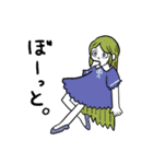 女の子と米と猫。（個別スタンプ：5）