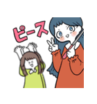 女の子と米と猫。（個別スタンプ：8）