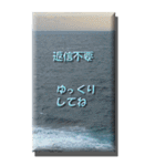 海が好きな人に！海の写真BIGスタンプ40個（個別スタンプ：14）