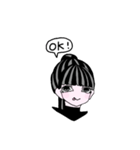 ポニテの女の子（個別スタンプ：2）
