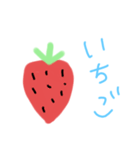 下手な果物スタンプ（個別スタンプ：5）