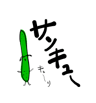 ベジタブルズ：キュウリ（個別スタンプ：8）