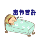 猫かぶりガールのゆるふわスタンプ（個別スタンプ：3）