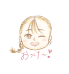 おんなのこスタンプ1（個別スタンプ：1）