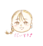 おんなのこスタンプ1（個別スタンプ：8）