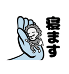 もじゃれ！ムラサキもじゃ太郎（個別スタンプ：4）