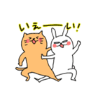 うさぎとねこの雑な敬語2（個別スタンプ：38）