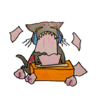 もんきゃ ユニークなネコ（個別スタンプ：3）
