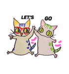 もんきゃ ユニークなネコ（個別スタンプ：8）