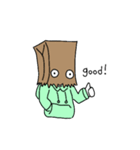 ネコ＆紙袋くん（個別スタンプ：5）