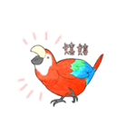 インコっぽい鳥(2文字)（個別スタンプ：10）