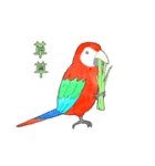 インコっぽい鳥(2文字)（個別スタンプ：29）