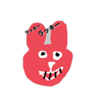 うさぎとぱんだおまけのいちゴ（個別スタンプ：4）