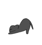 黒猫 にゃんこスタンプ（個別スタンプ：37）