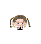 女の子達とブルドッグ（個別スタンプ：2）