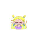 女の子達とブルドッグ（個別スタンプ：23）