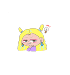 女の子達とブルドッグ（個別スタンプ：33）