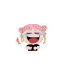 女の子達とブルドッグ（個別スタンプ：39）