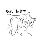 :monochrome:ねこ（個別スタンプ：7）