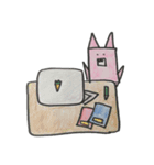 三角形兔子（個別スタンプ：6）