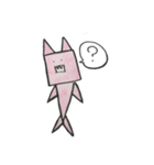 三角形兔子（個別スタンプ：7）