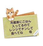 猫たちのメッセージスタンプ（個別スタンプ：16）