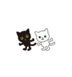 クロネコと白猫（個別スタンプ：6）