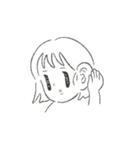 女の子と風船（個別スタンプ：1）
