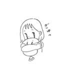 女の子と風船（個別スタンプ：3）