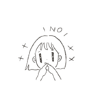 女の子と風船（個別スタンプ：16）