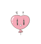 女の子と風船（個別スタンプ：22）