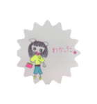 まゆが書いた可愛いスタンプ1（個別スタンプ：3）