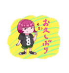 【髪色ピンク！】ちゃーちゃんスタンプ（個別スタンプ：4）