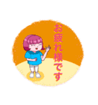 【髪色ピンク！】ちゃーちゃんスタンプ（個別スタンプ：23）
