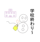 雪だるま人形（個別スタンプ：13）