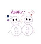 雪だるま人形（個別スタンプ：14）