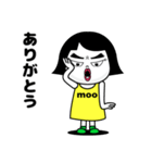 毎日使えるスタンプ「赤い唇」moo M-29（個別スタンプ：4）