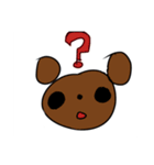 くまちゃんの悲しみ（個別スタンプ：5）