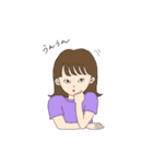 毎日使える可愛い女の子（個別スタンプ：3）