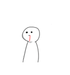 白いヤツ☆（個別スタンプ：2）