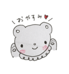 裏紙くま（個別スタンプ：4）