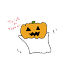 ハロウィンにも使えるおばけスタンプ（個別スタンプ：1）