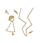 麦わら帽子の女の子と天気たち（個別スタンプ：16）