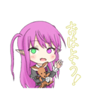 ゴスロリ悪魔の女の子スタンプ（個別スタンプ：1）