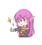ゴスロリ悪魔の女の子スタンプ（個別スタンプ：3）